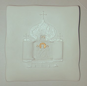 Saint Nicholas, porcelain icon